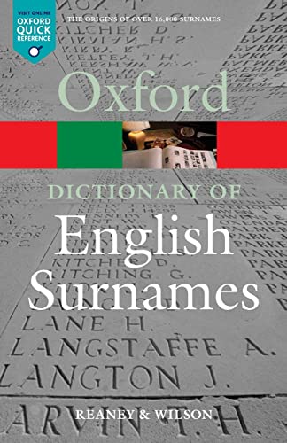 A Dictionary of English Surnames (Oxford Paperback Reference S)